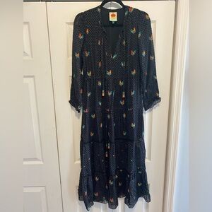Farm Rio Chicken pattern Dress size Small